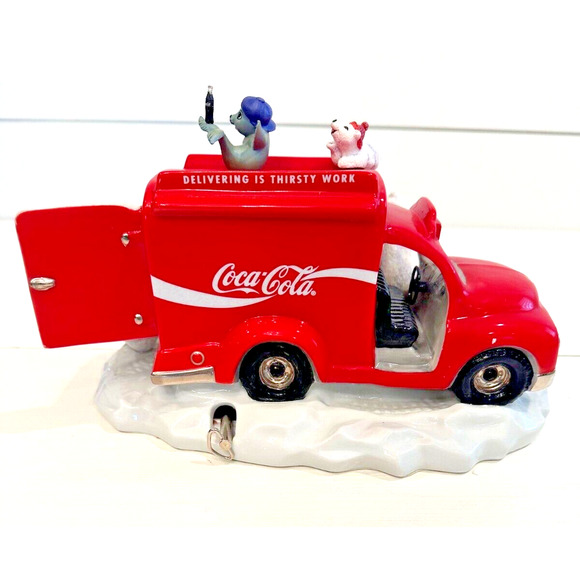 1998 Coca Cola Always Franklin Mint Wind Up Musical Motion Sculpture Truck-NICE! - Picture 9 of 13